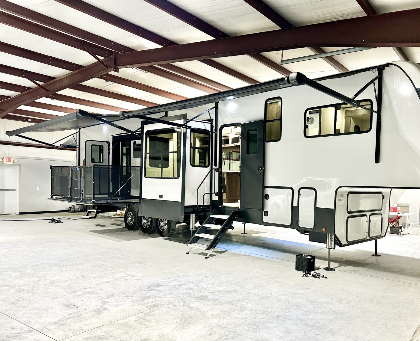 Vera Medical Vehicles — finished mobile unit inside the workshop, ready to deploy