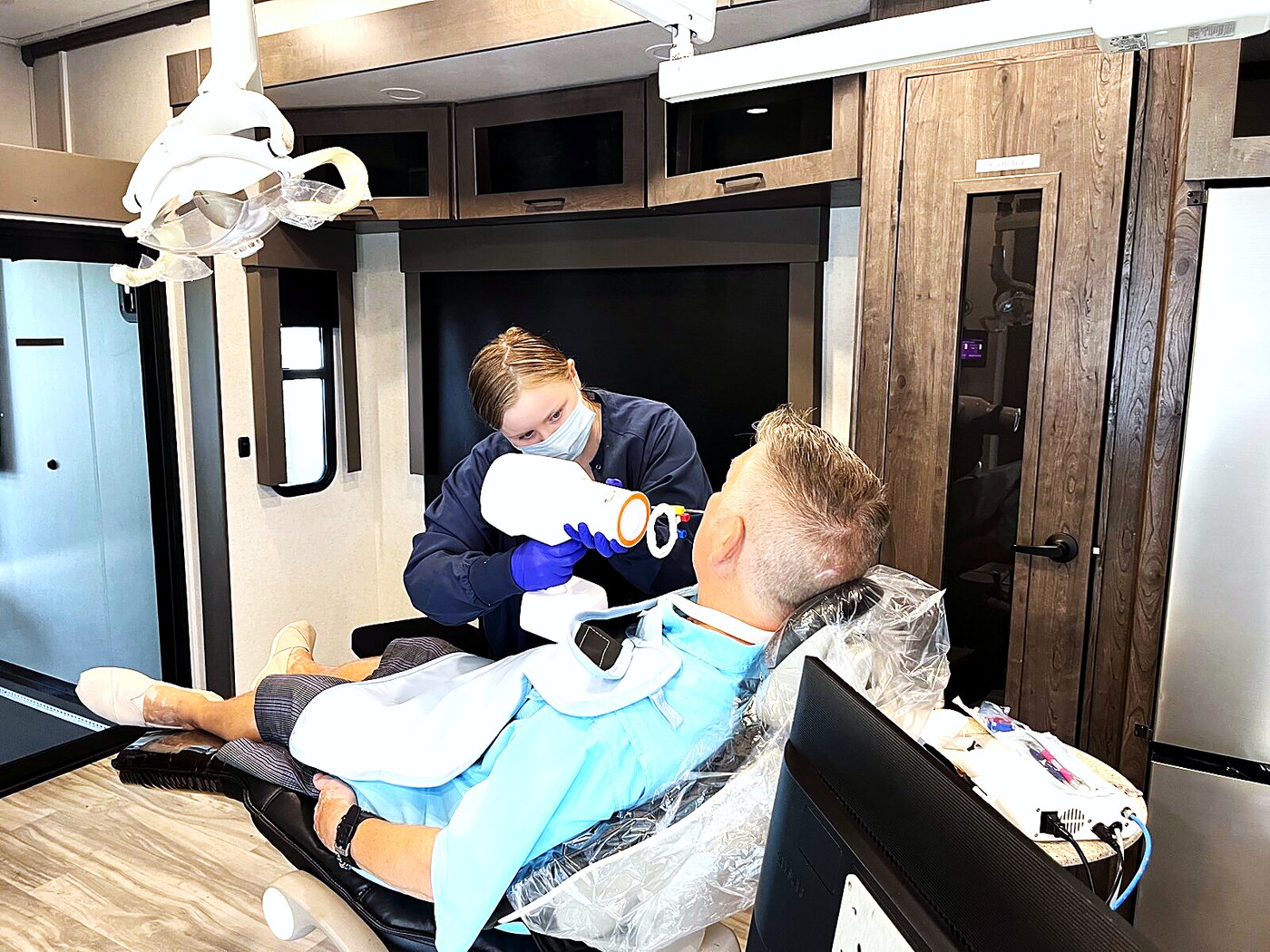 Day one — dentist screening and X-rays